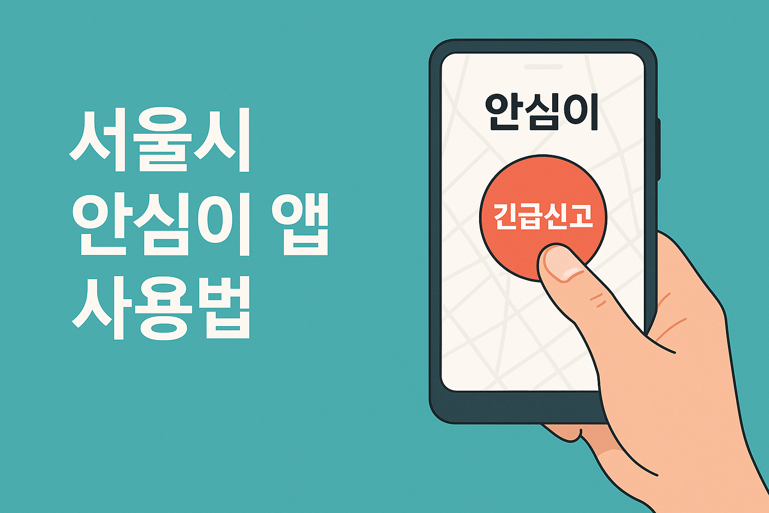 서울시 안심이 앱 사용법