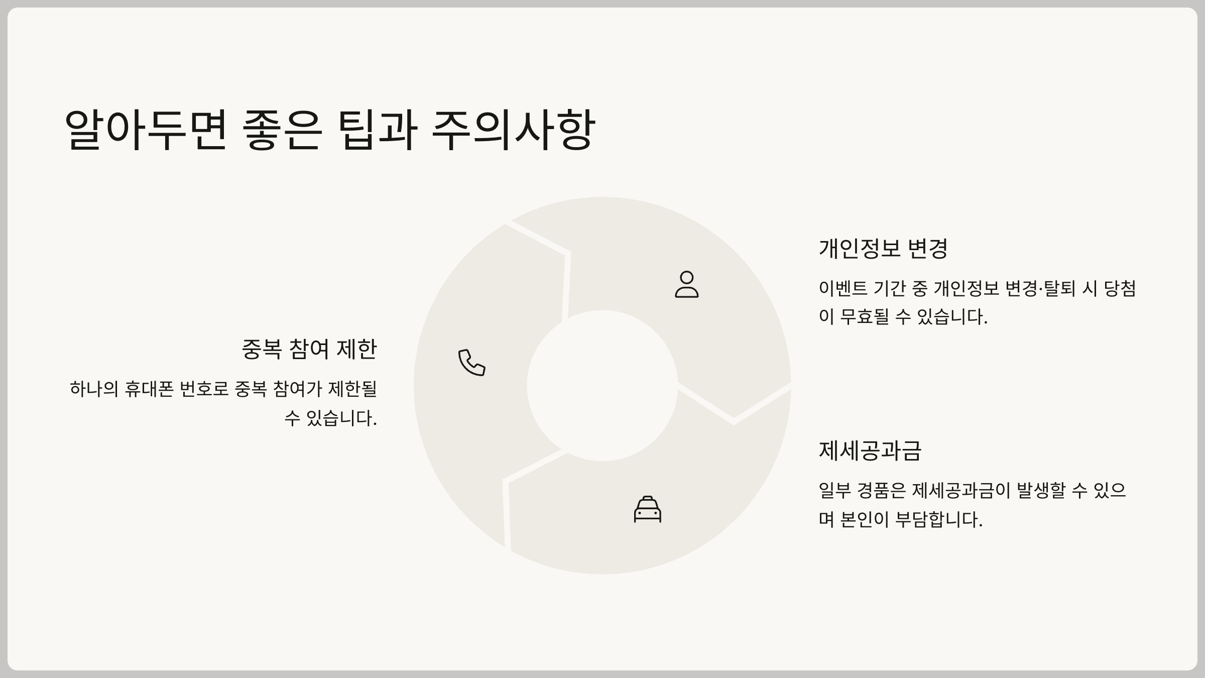 알아두면 좋은 팁과 주의사항