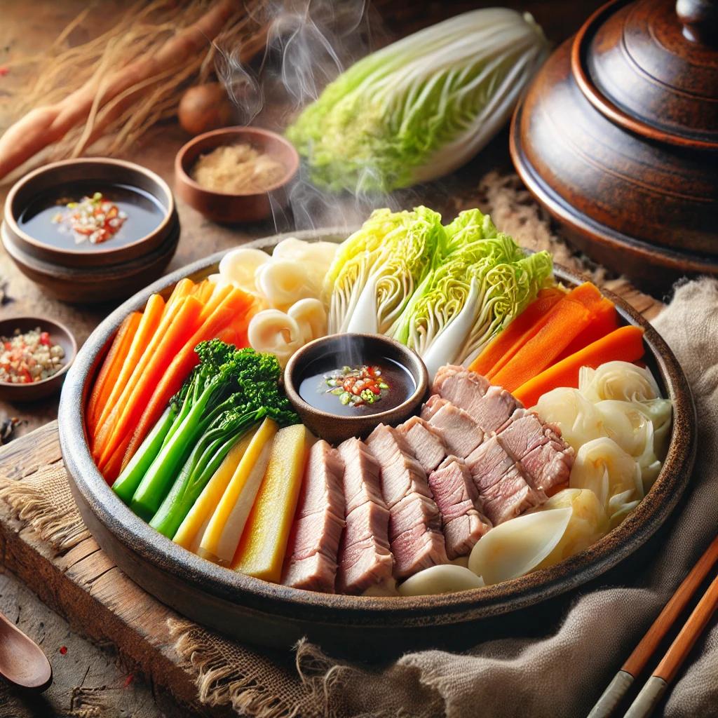 먹다남은 돼지고기수육 활용법 수육채소찜