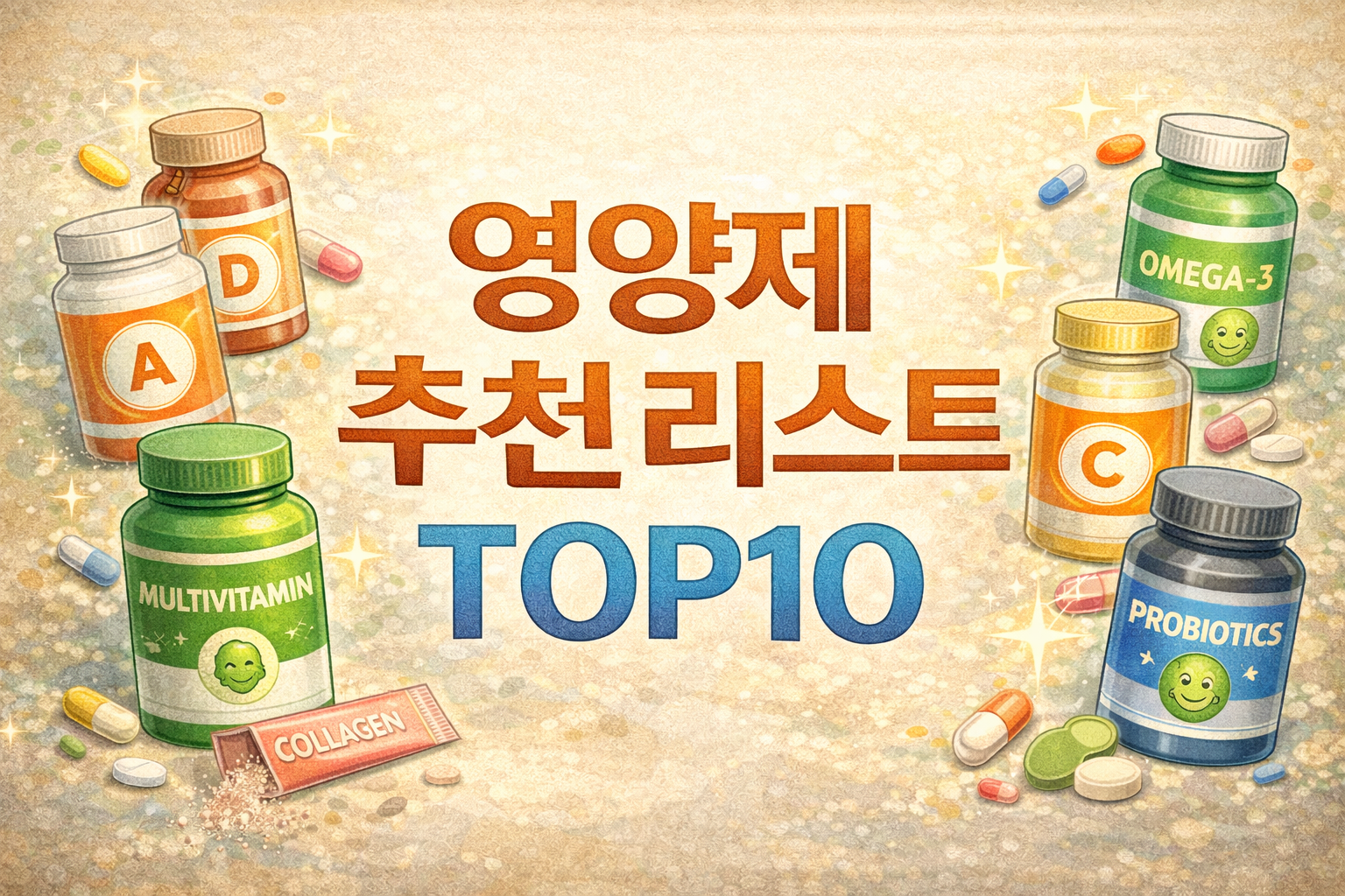 영양제 추천 리스트 TOP10: 초보자를 위한 필수 조합 완벽 가이드