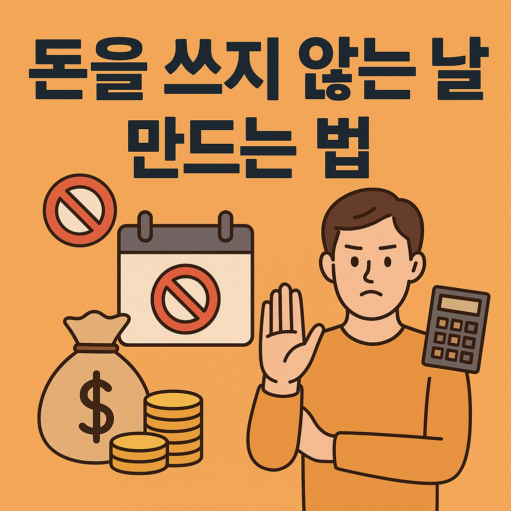 돈을 쓰지 않는 날을 만드는 법