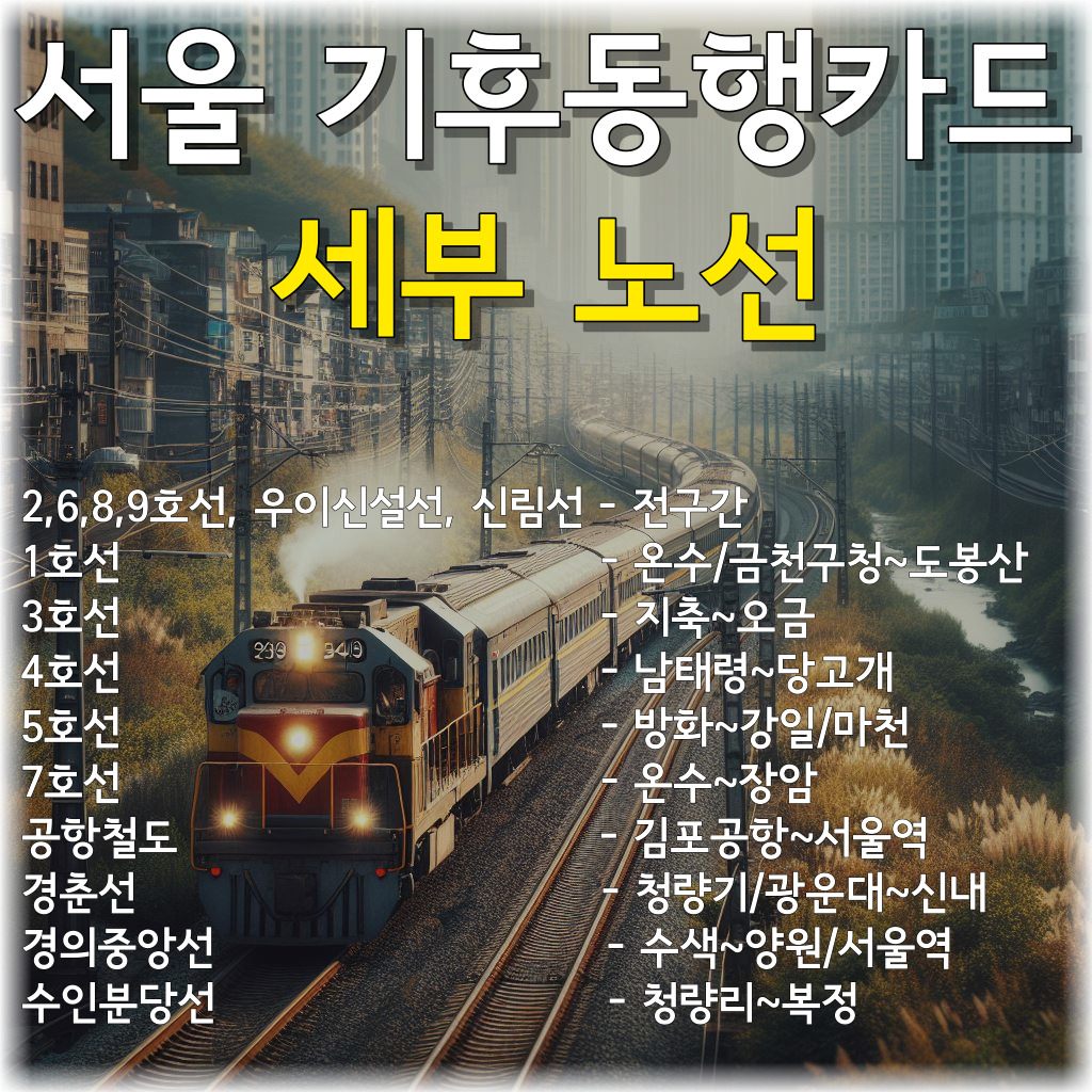 기후동행카드-세부노선