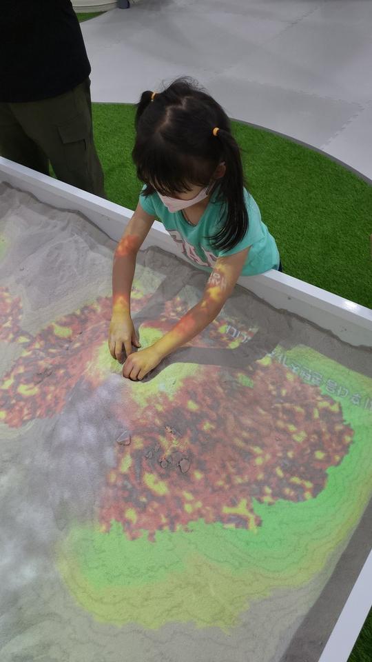 모션 인식 모래놀이기구 사진