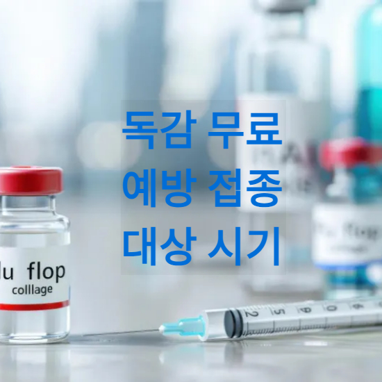 독감 무료 예방 접종 대상 시기