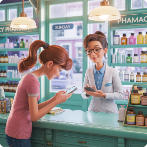 일요일(저녁) 문 여는 약국 이미지