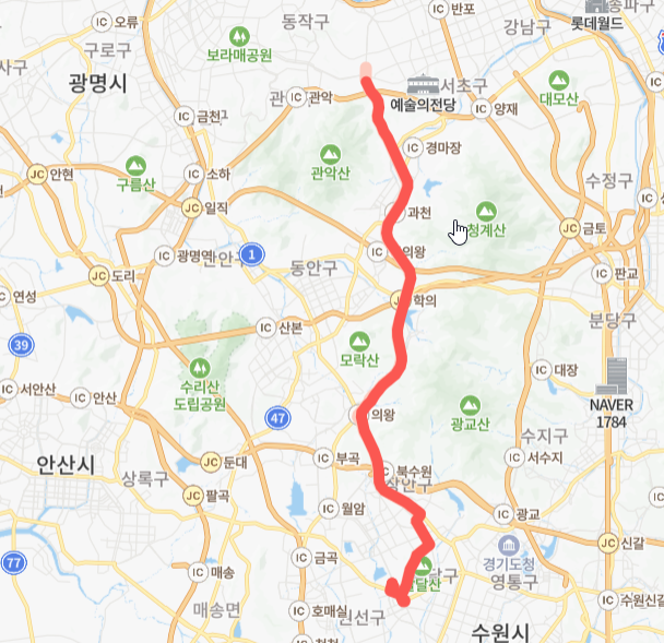 과천-서울-수원-의왕-7770번-버스-노선-지도