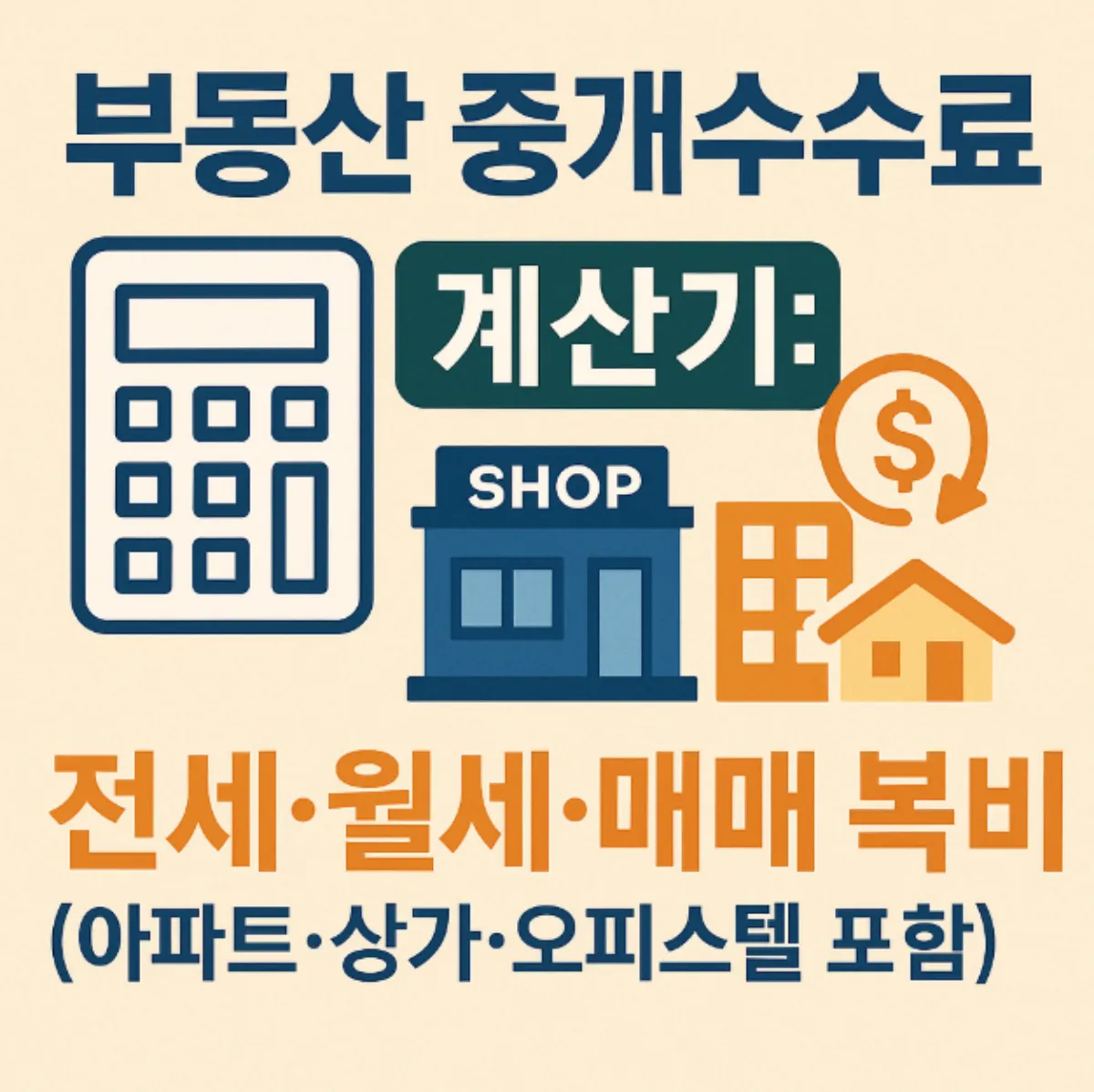 부동산 중개수수료 전세,월세,매매