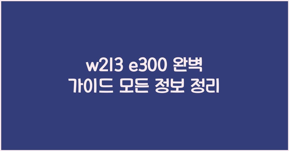 w213 e300