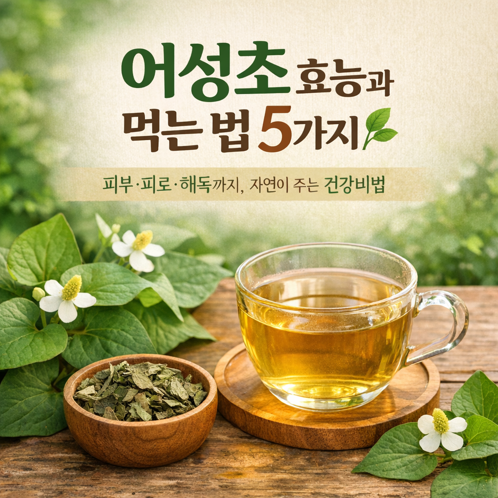 어성초 효능과 부작용, 제대로 먹는법 5가지