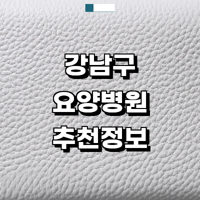 서울 강남구 요양병원