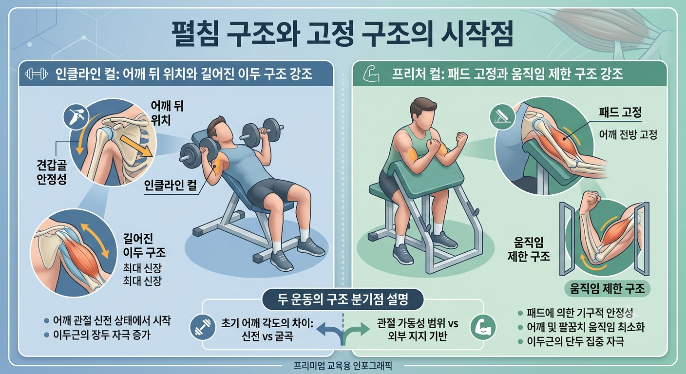 펼침 구조와 고정 구조의 시작점