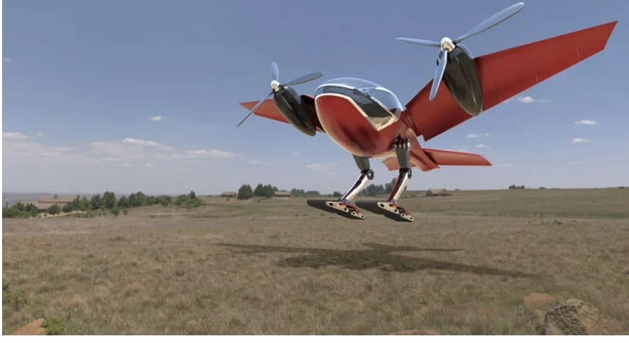 마치 새 같이 생긴 플라잉 카