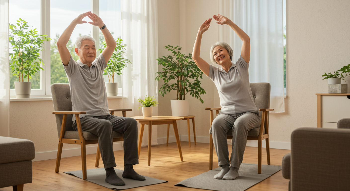 #관절건강 #시니어운동 #아침스트레칭 #의자스트레칭 #부모님건강 #유연성운동 #낙상예방 #홈트레이닝 #시니어헬스 #스트레칭루틴