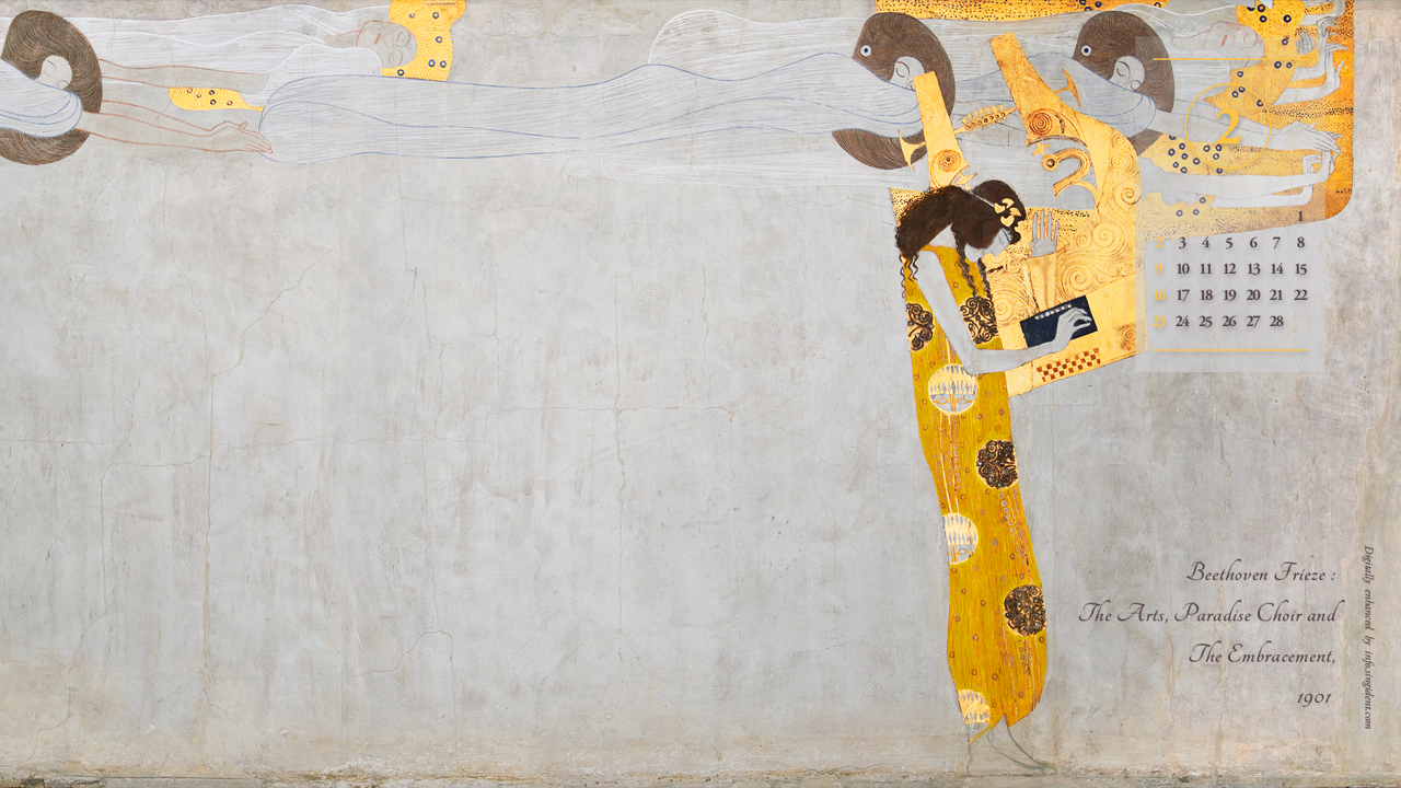 03 베토벤 프리즈, 시에서 평안을 찾다 A - 2025년2월 노트북배경화면