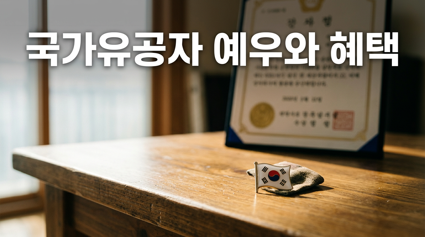 국가유공자 예우와 혜택을 상징하는 사진