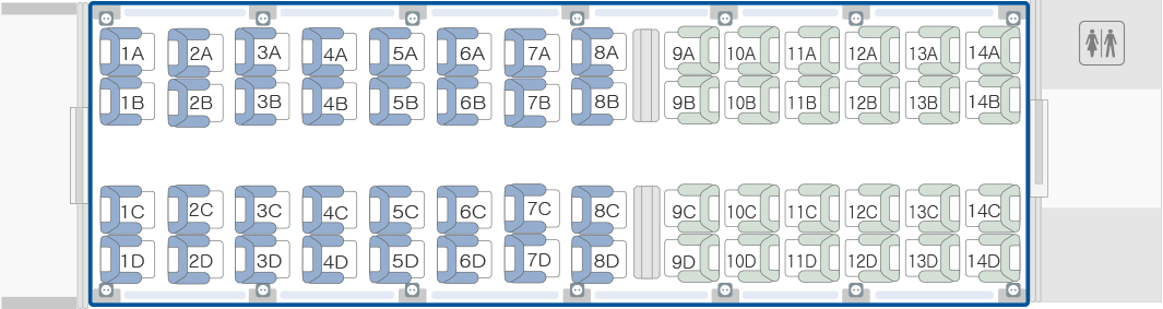 KTX 1호차 좌석 정보
