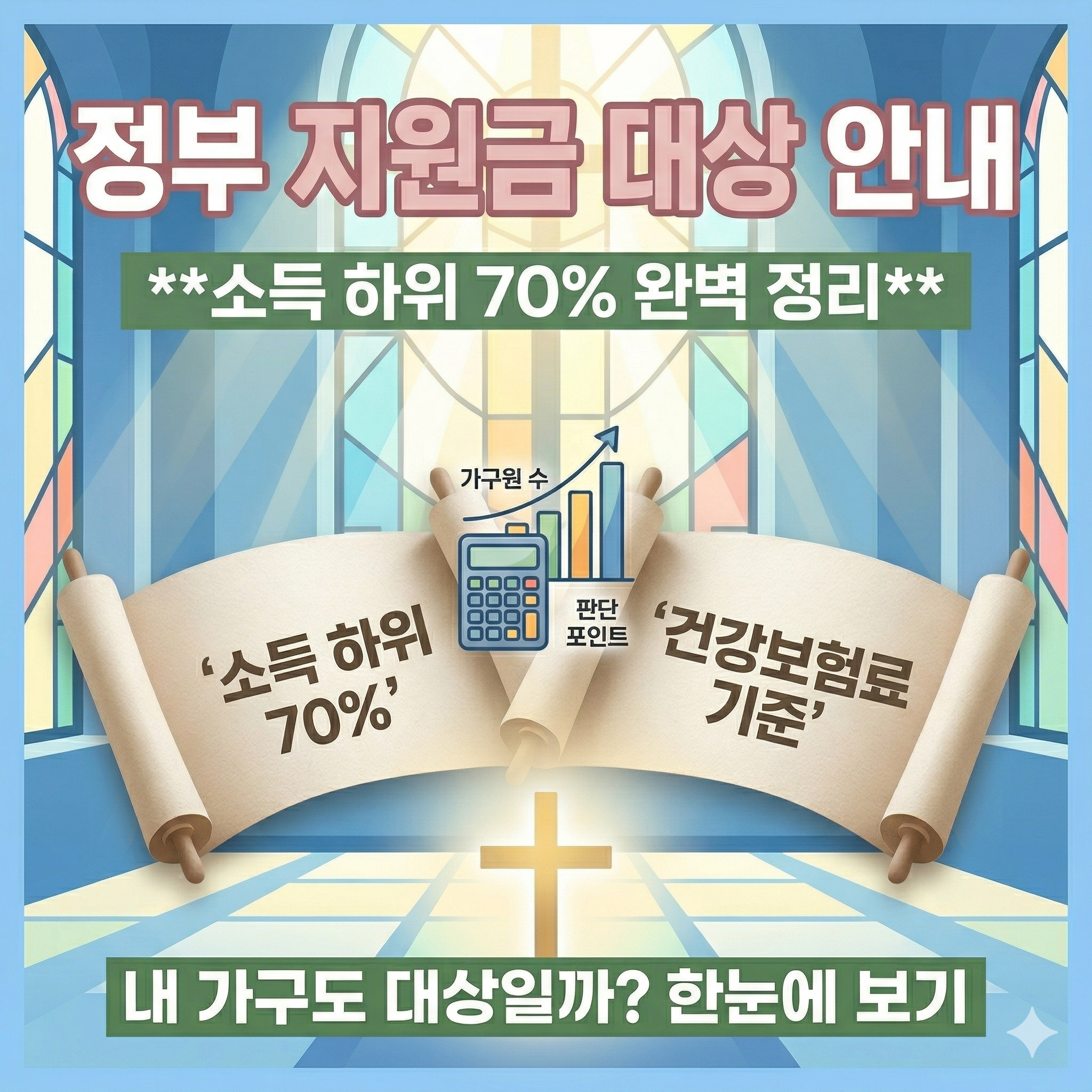 소득 하위 70% 기준 총정리: 내가 정부지원금 대상인지 확인하는 법