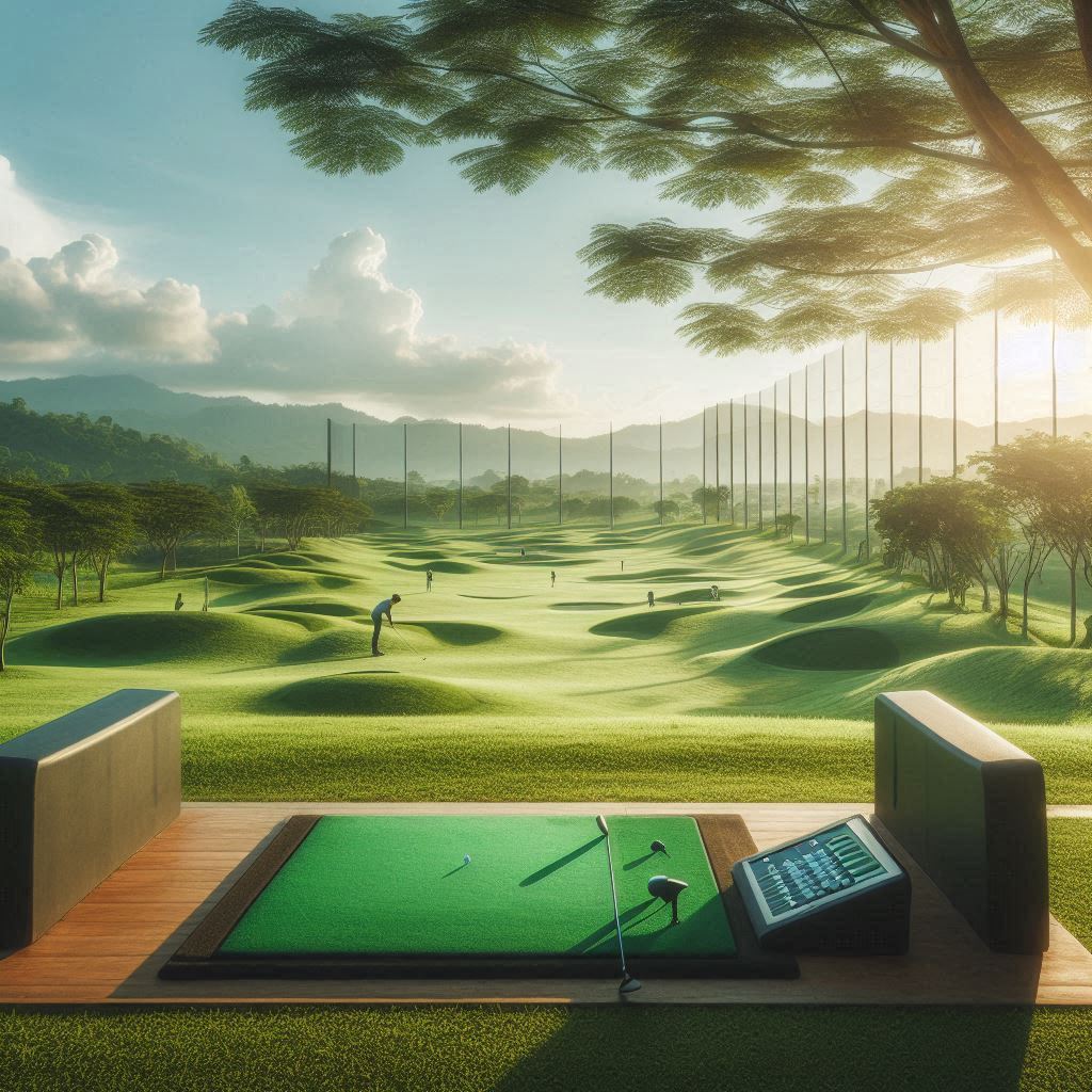실외골프연습장 배경