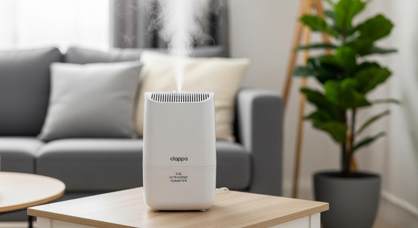 클래파 가정용 2.5l 대용량 초음파 가습기