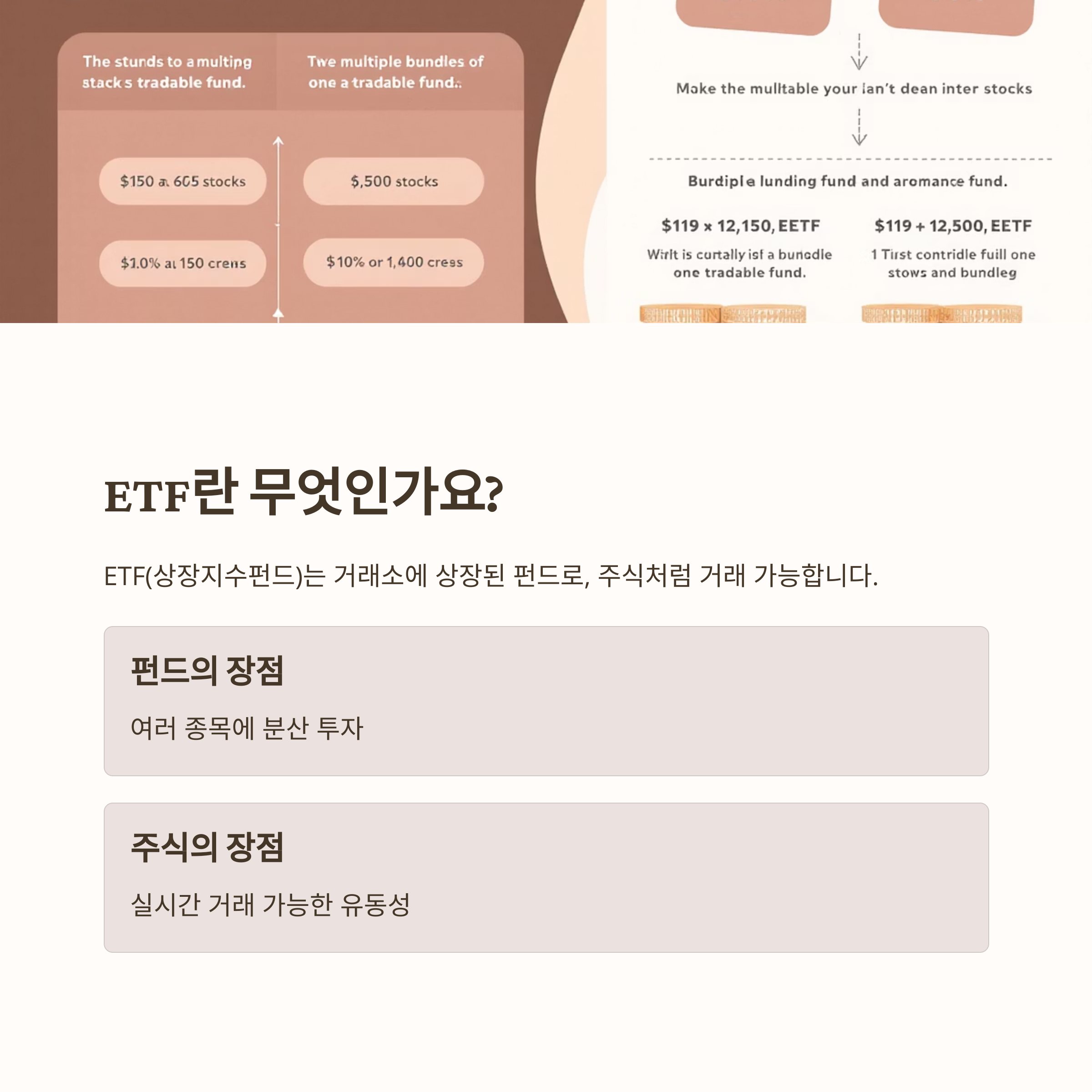 ETF의 정확한 정의와 구조와 관련된 그림