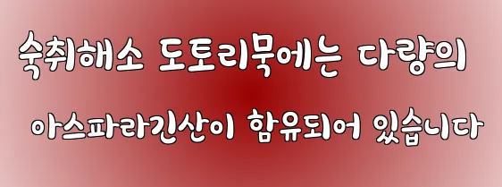 숙취해소 도토리묵에는 다량의 아스파라긴산이 함유되어 있습니다