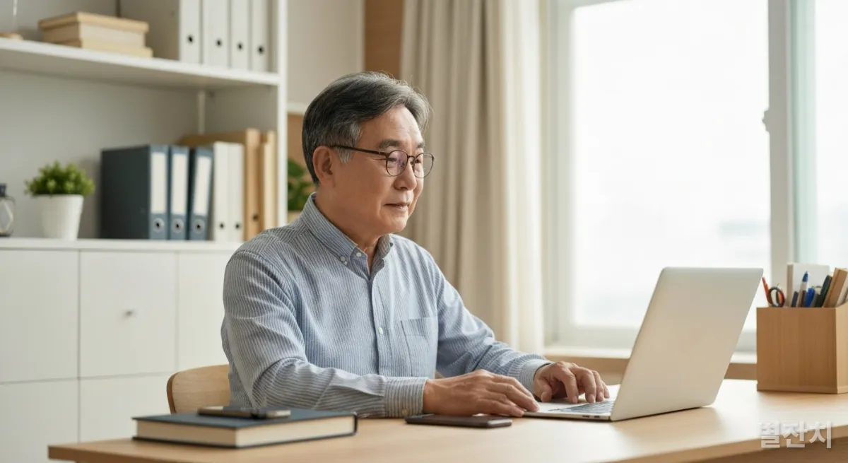 서울 강남의 카페에서 비즈니스 네트워킹을 하는 한국인 시니어들