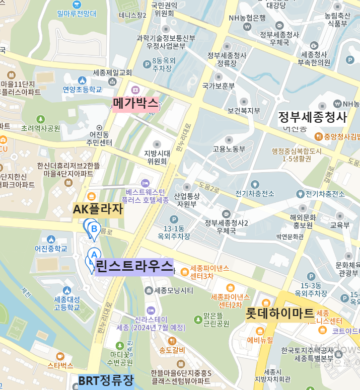 세종 린스트라우스 위치