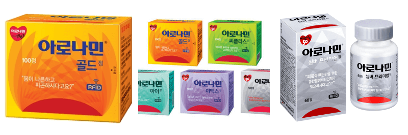 아로나민 골드, 아로나민 종류, 아로나민 실버 사진