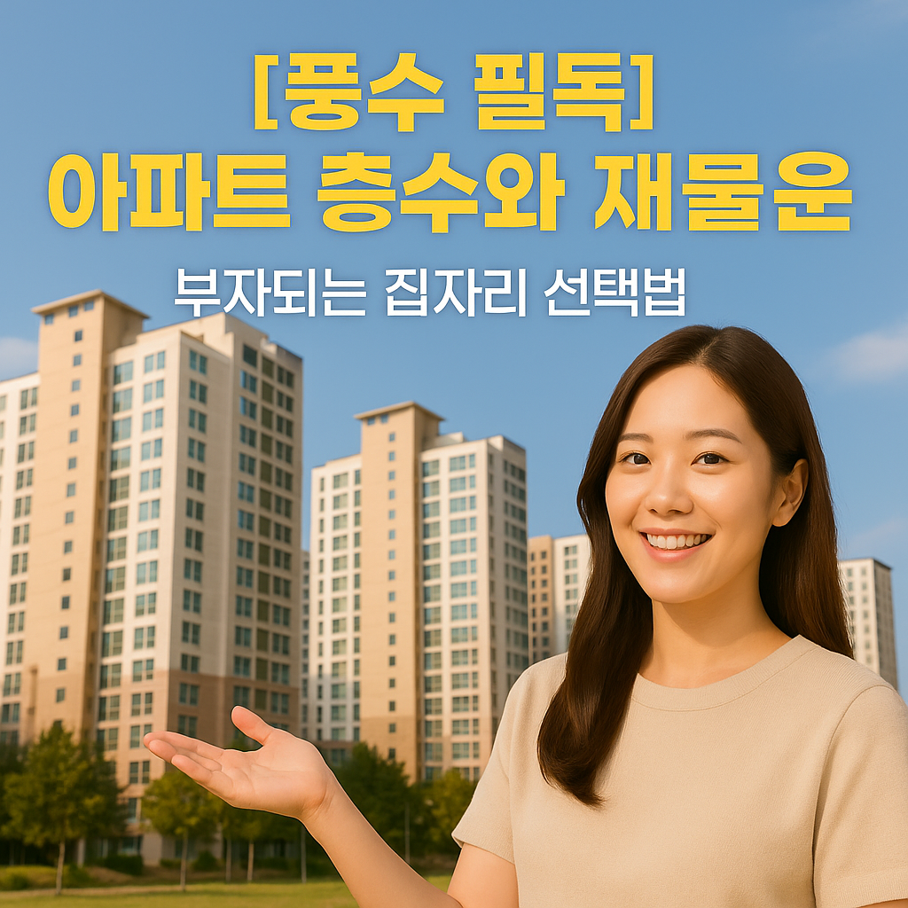 [풍수 필독] 아파트 층수와 재물운 ｜ 부자되는 집자리 선택법 총정리