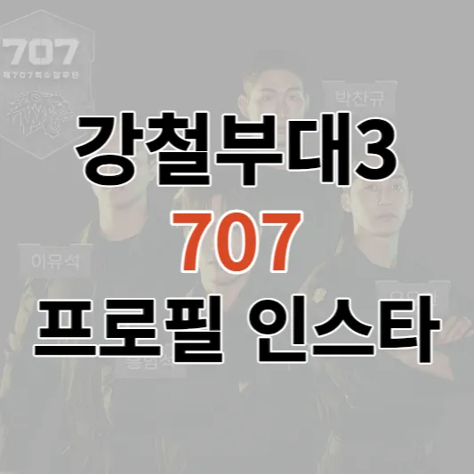 강철부대3-707-프로필-인스타