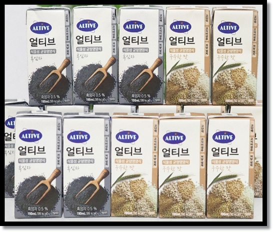 식물성 균형영양식 CJ제일제당의 '얼티브(Altive) 흑임자/구수한맛' 재료 성분 복용법