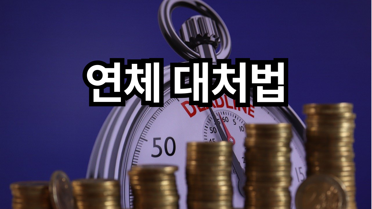 연체로 인한 압류, 독촉에 대한 대응방안