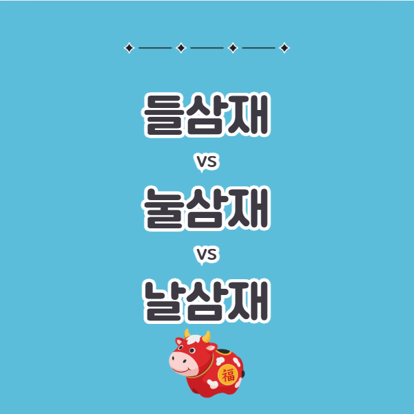들삼재, 눌삼재, 날삼재 뜻과 의미
