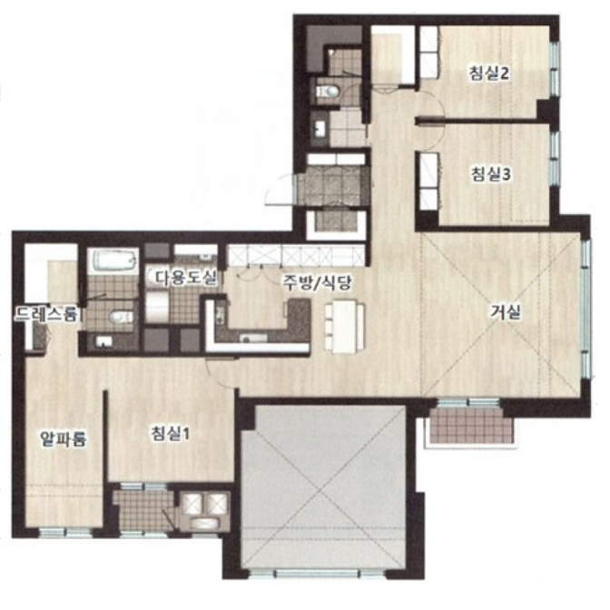 래미안 원펜타스 137㎡ 평면도