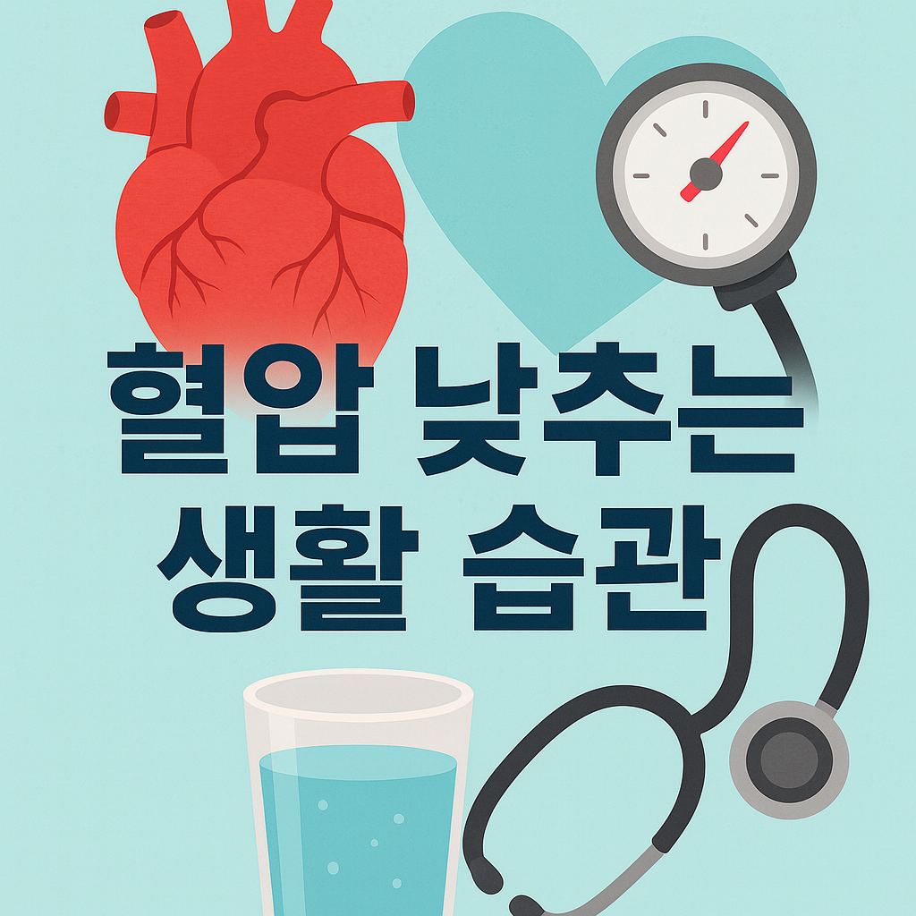 혈압 낮추는 생활 습관