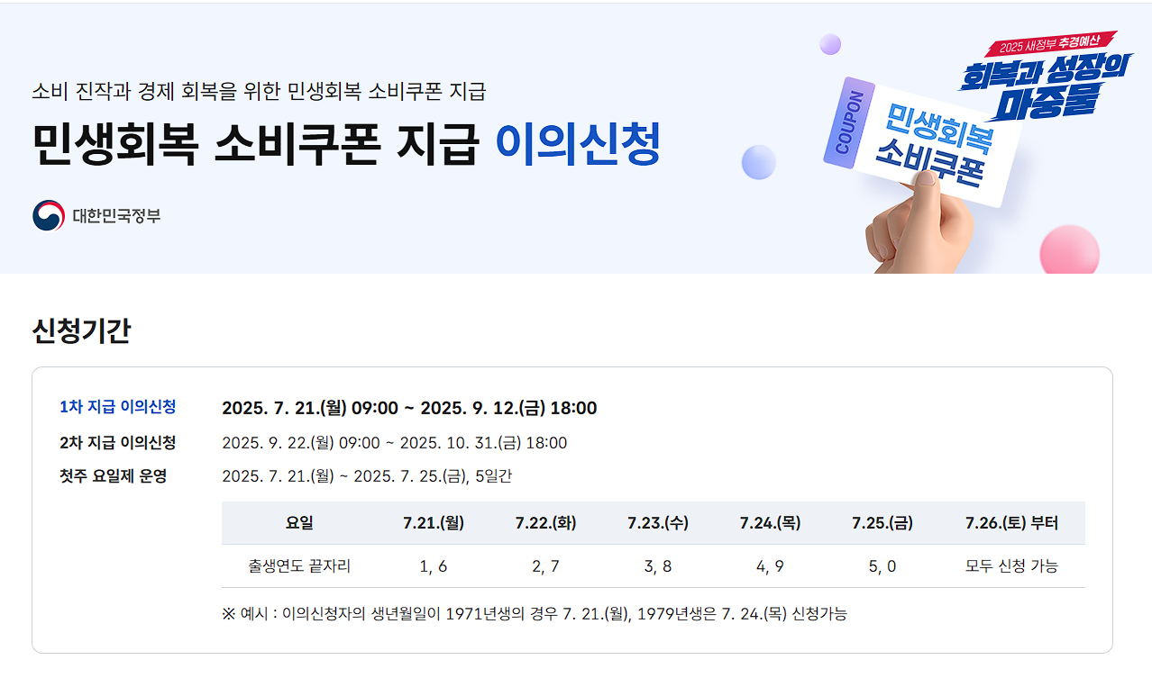 민생지원금 아기도 받는 방법