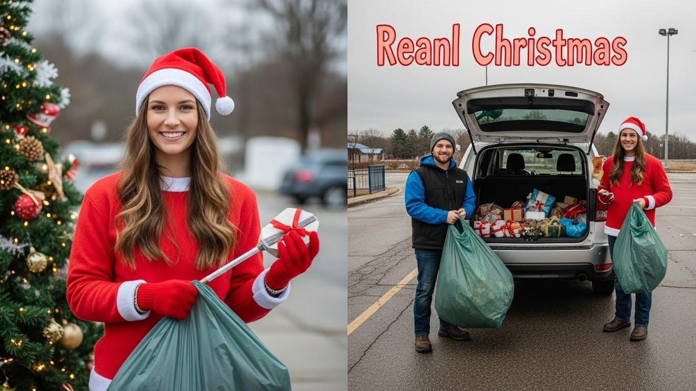 크리스마스 쓰레기 수거