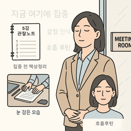 효율적인 업무를 위한 마음챙김(Mindfulness) 연습 &ndash; 집중력과 감정 모두 챙기기