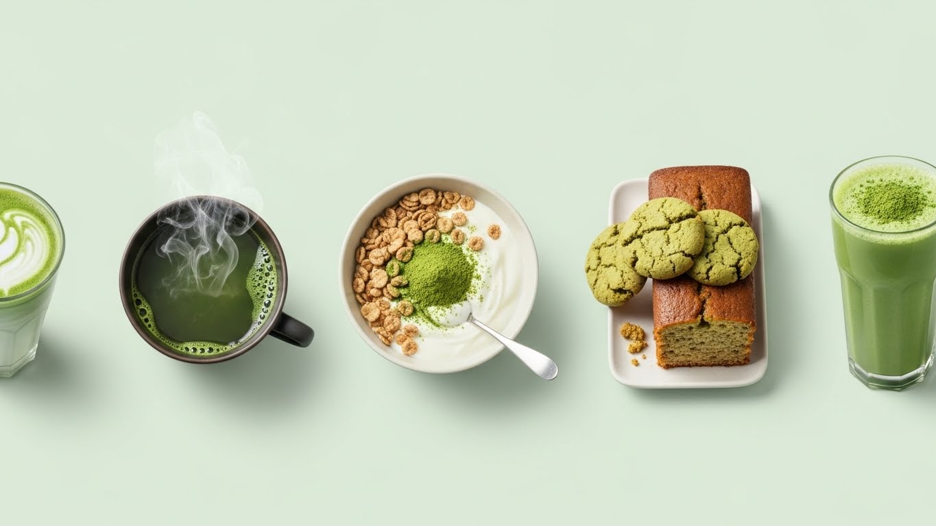말차를 활용한 음식