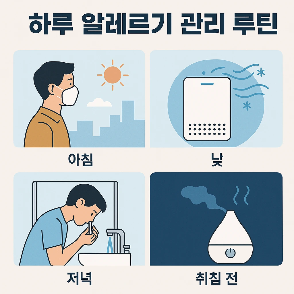 하루 관리 루틴 이미지