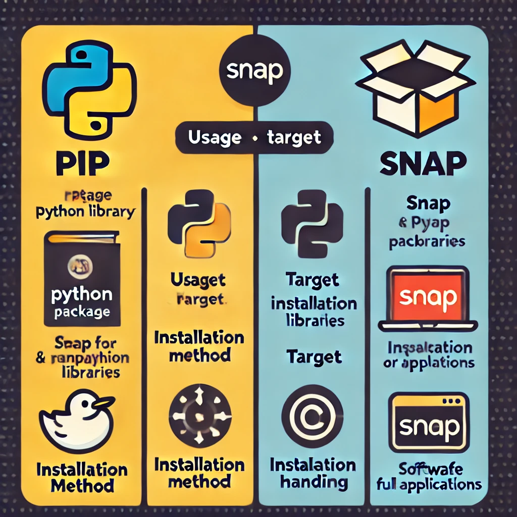 pip snap 차이