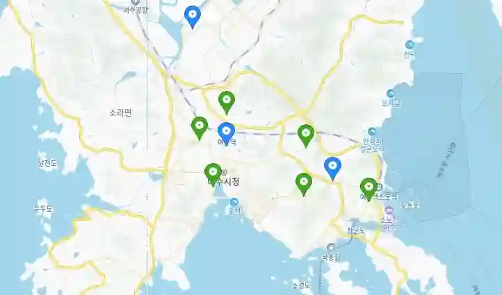 여수시 현대자동차 서비스센터 정비공장 사업소 리스트