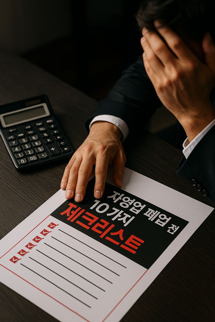 자영업 폐업 전 반드시 체크해야 할 10가지