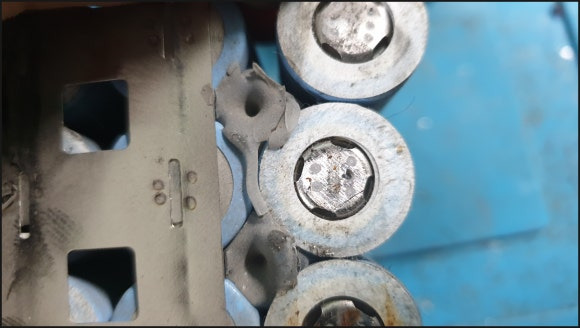 중국산 마끼다 배터리에 사용된 중고셀