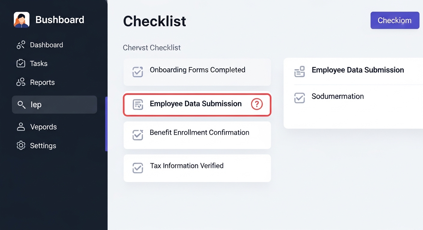 회사가 국세청에 자료를 제출했는지 확인하는 프로세스 시각화