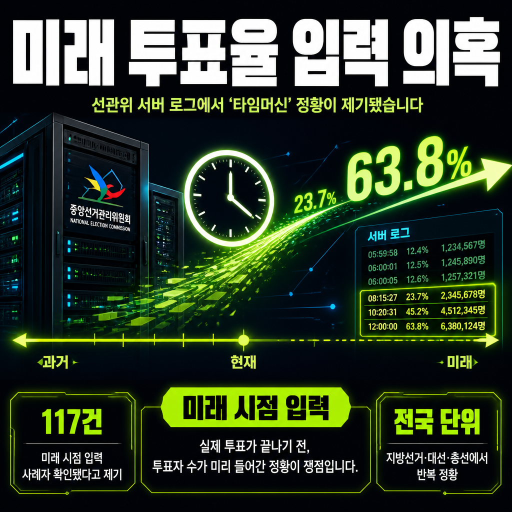 미래 투표율 입력 의혹