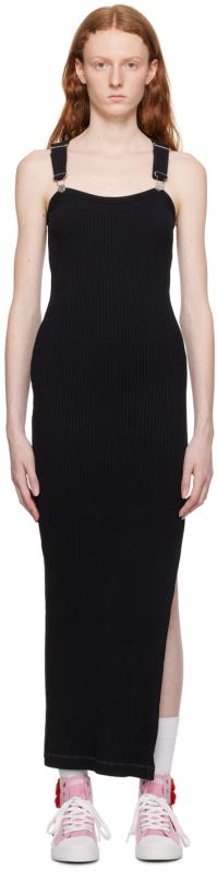 Moschino Jeans 블랙 오버롤 맥시 드레스