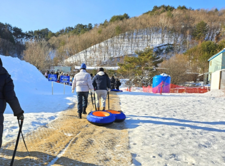 대관령 눈꽃마을 눈썰매장