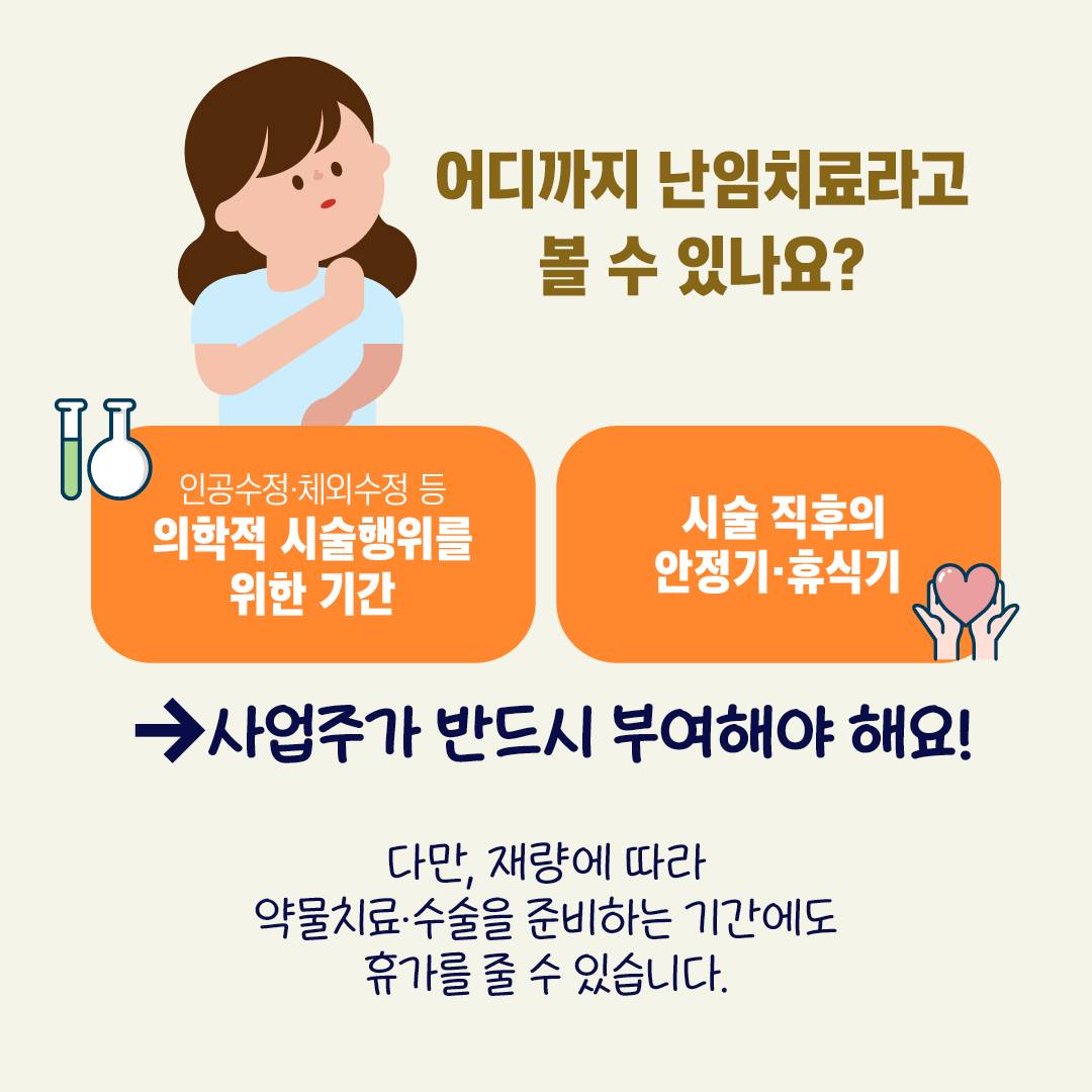 난임치료휴가 신청 방법 유급 여부 자격 조건 지원금 관련 사진
