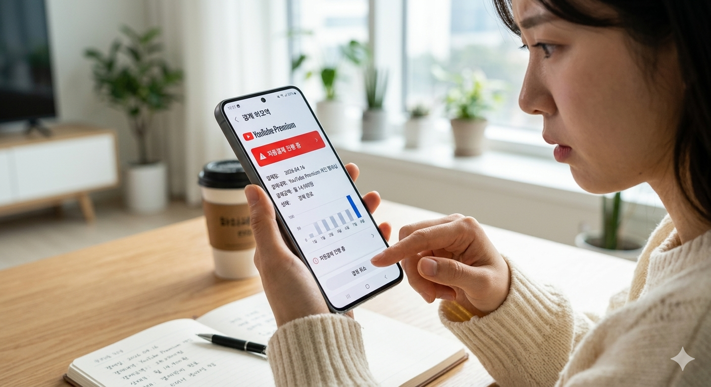유튜브 프리미엄 결제 계속되는 이유 (해지했는데 왜 계속 결제될까?)